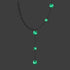 Cerulean | Silver | Firefly Glass Cascade Double Pendant